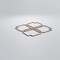 Ekena Millwork Large Englewood Decorative Fretwork Wood Wall Panels, Hickory, 23 3/8"W x 23 3/8"H x 3/8"T WALW24X24X0375EWDHI - alternate 3